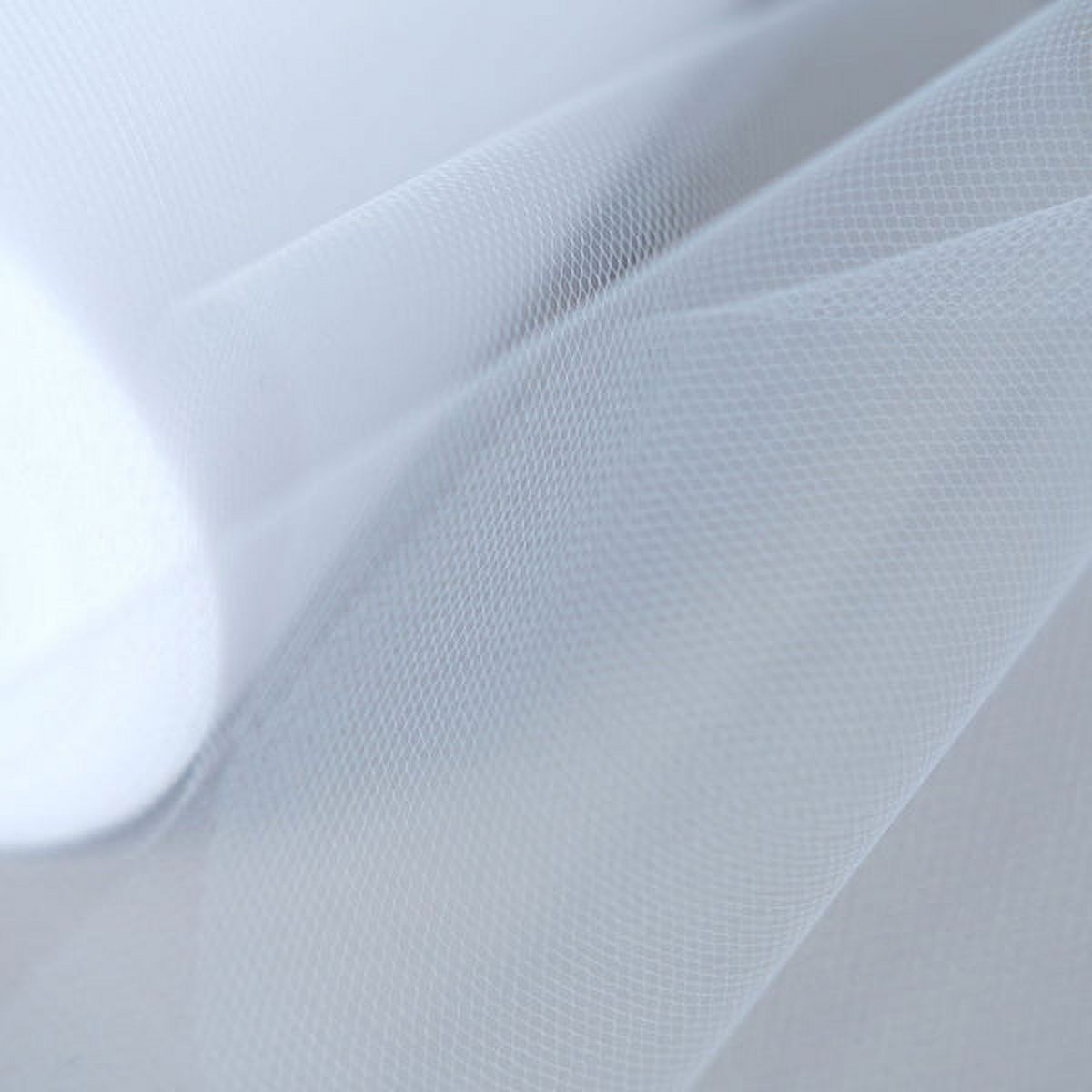 Efavormart 6 inchx100 Yards White Tulle Fabric Bolt, Sheer Fabric Spool Roll for Crafts
